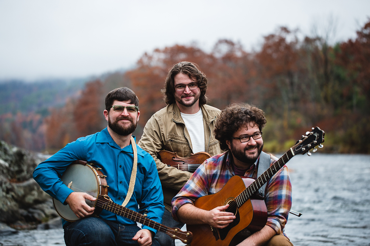 photograph of the Faux Paws with musical instruments