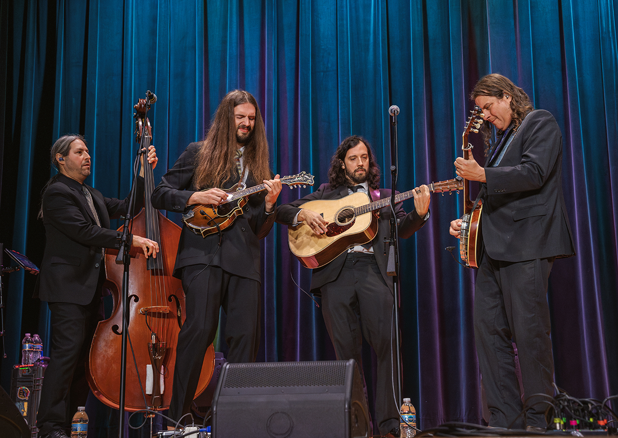 photograph of Henhouse Prowlers in concert