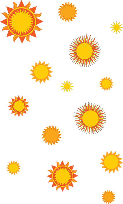 clipart of cartoon suns