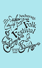 Anchorage Folk Festival art for 2000 by George Sleichter